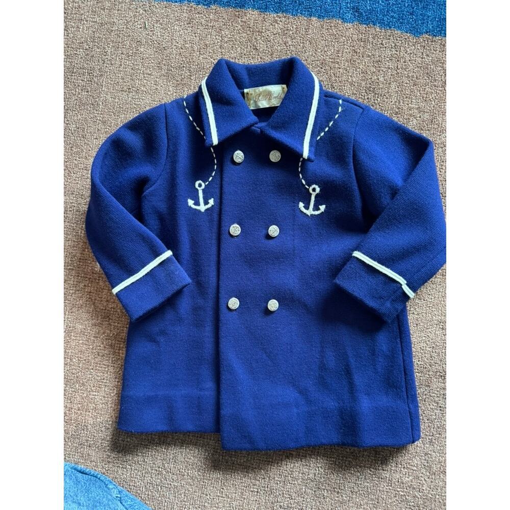 Little World Vintage Nautical Toddler‎ Coat - Size $T